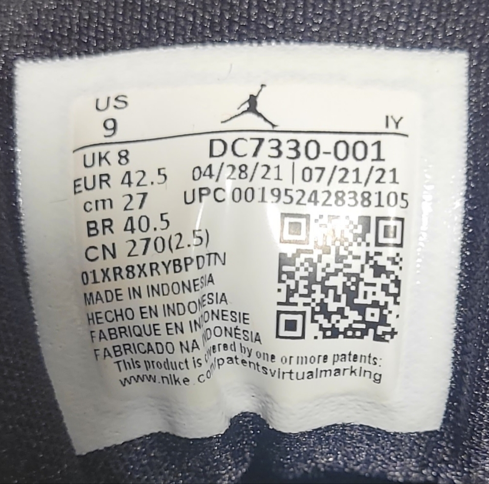 Men's Jordan 6-17-23 'Black Metallic Silver' - Picture 6 of 6